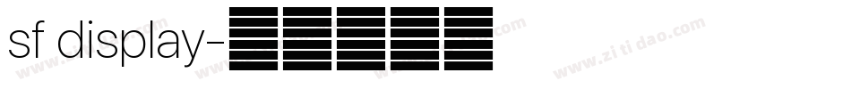 sf display字体转换